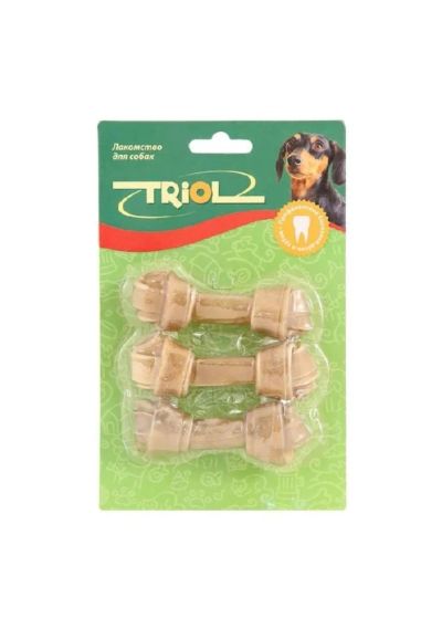 Лот: 7075496. Фото: 1. Лакомство TRIOL для собак, кость... Корма