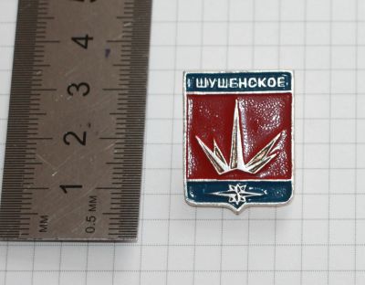 Лот: 25669768. Фото: 1. Значок: герб Шушенское. (П-И города... Сувенирные