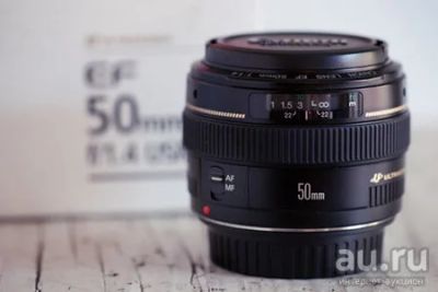Лот: 9578755. Фото: 1. Canon EF 50mm f/1.4 USM бленда... Объективы