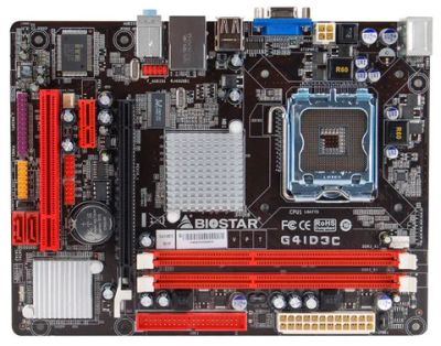 Лот: 3707420. Фото: 1. MB Biostar G41D3C + Intel Core... Материнские платы