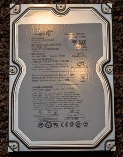 Лот: 7947700. Фото: 1. Винт Seagate 500 - 3. Жёсткие диски (HDD)