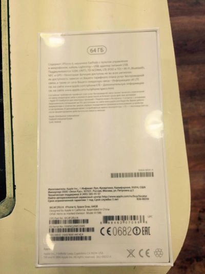 Лот: 4923183. Фото: 1. iPhone 6 Space Gray 64GB. Смартфоны
