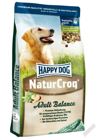 Лот: 5578273. Фото: 1. Корм Happy Dog Premium NaturCroq... Корма