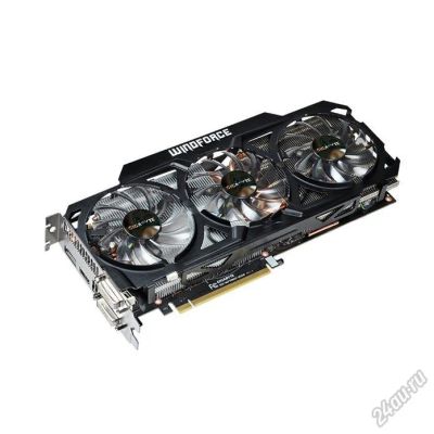 Лот: 5843103. Фото: 1. Видеокарта GigaByte GeForce GTX... Видеокарты
