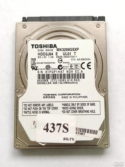 Лот: 18265336. Фото: 1. Жесткий диск SATA-II 2,5 Toshiba... Жёсткие диски (HDD)