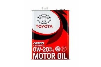 Лот: 11865563. Фото: 1. Toyota motor oil 0W20 Sn/Gf-5... Масла, жидкости