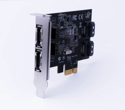 Лот: 13474217. Фото: 1. Контроллер STLab PCI-Ex1 SATA... Платы расширения, контроллеры, доп. порты
