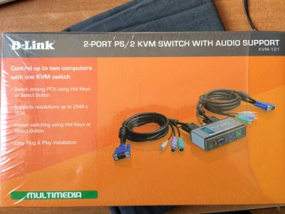 Лот: 5886113. Фото: 1. KVM переключатель D-Link KVM-121. Другое (периферия)