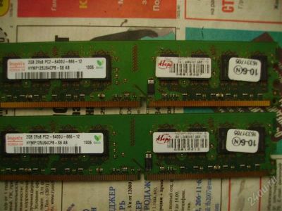 Лот: 1771076. Фото: 1. ddr2 hynix 2Rx8 pc2-6400u-666-12... Оперативная память