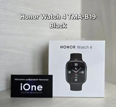 Лот: 25911505. Фото: 1. Honor Watch 4 Black (Новые). Смарт-часы, фитнес-браслеты, аксессуары