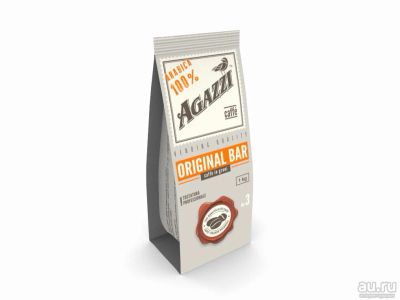 Лот: 12733692. Фото: 1. Agazzi Original Bar кофе жареный... Чай, кофе, какао
