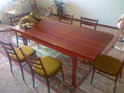 Лот: 2589661. Фото: 1. Стол и стулья. Столы, стулья, обеденные группы