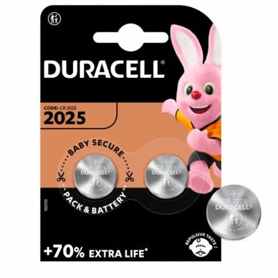 Лот: 17595599. Фото: 1. Батарейка Duracell CR 2025 BL... Батарейки, аккумуляторы, элементы питания