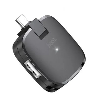 Лот: 21430455. Фото: 1. Адаптер-Хаб Hoco HB11, (Type-C... USB хабы