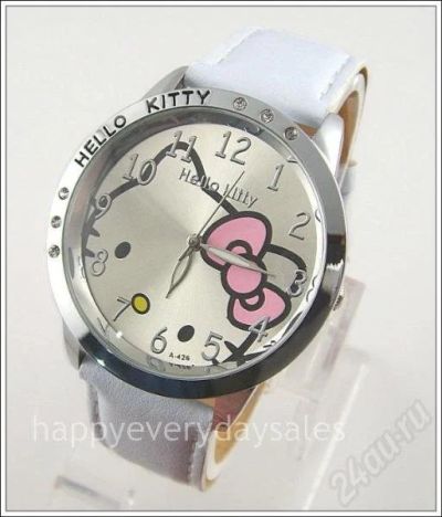 Лот: 185767. Фото: 1. часики hello kitty -цвет белый. Красноярск