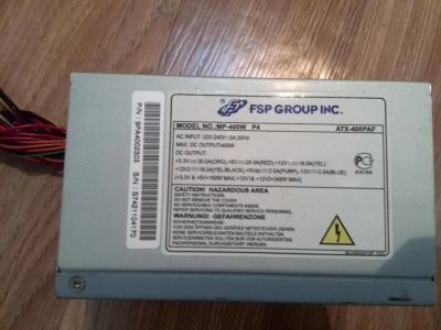 Лот: 6754378. Фото: 1. Блок питания FSP MP-400W P4 (ATX-400PAF... Корпуса, блоки питания
