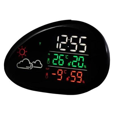Лот: 24510654. Фото: 1. Метеостанция halsa Wi-Fi. Часы настенные, настольные