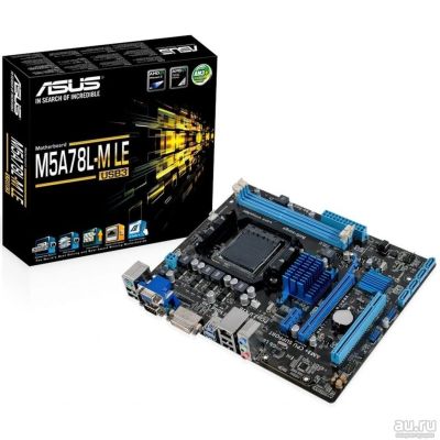 Лот: 9742303. Фото: 1. Материнская плата ASUS M5A78L-M... Материнские платы