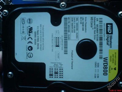 Лот: 2259242. Фото: 1. Неисправный HDD WD 80гб. Жёсткие диски (HDD)
