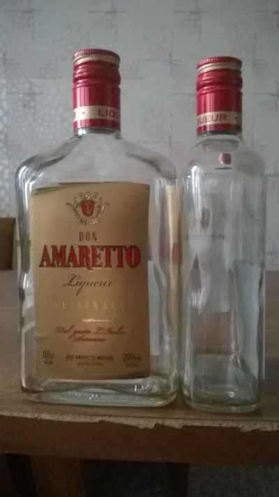 Лот: 12308473. Фото: 1. Бутылки Don Amaretto 0,5л. Бутылки, пробки, этикетки