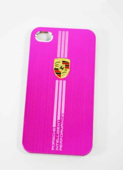 Лот: 3223247. Фото: 1. Чехол iPhone 4/4s, Porsche, розовый... Чехлы, бамперы