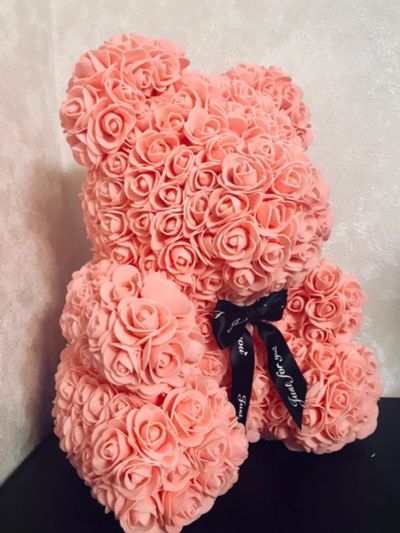 Лот: 13317004. Фото: 1. Медведь мишка из 3D искусственных... Искусственные и сувенирные цветы