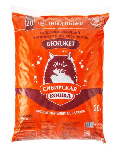 Лот: 20335089. Фото: 1. Наполнитель Сибирская кошка Бюджет... Миски, лотки, наполнители