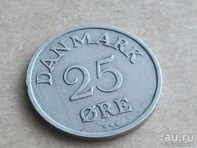 Лот: 13336683. Фото: 1. Монета 25 эри оре ере Дания 1954... Европа