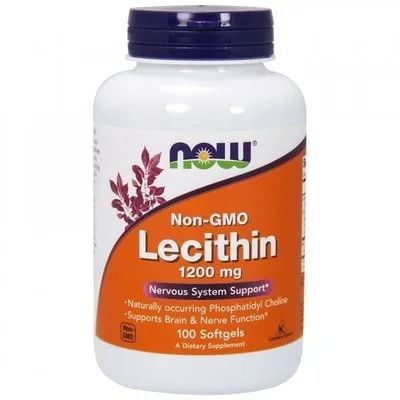 Лот: 14831881. Фото: 1. Lecithin Non-GMO 1200mg от NOW... Спортивное питание, витамины