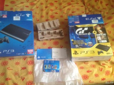 Лот: 9593468. Фото: 1. Продам PS3 SuperSlim 500GB. Мув... Игровые приставки, консоли
