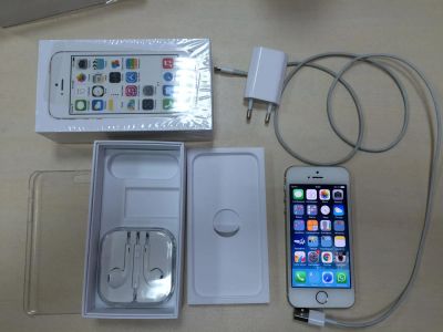 Лот: 5314042. Фото: 1. Iphone 5S 32GB Gold (A1457/LTE... Смартфоны