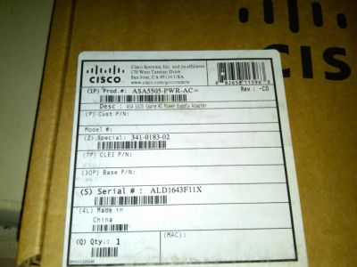 Лот: 8322207. Фото: 1. Блок питания Cisco ASA5505-PWR-AC... Другое (сетевые устройства)