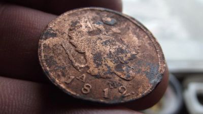 Лот: 11265641. Фото: 1. Редкие 2 копейки 1812 года, км-ам... Россия до 1917 года
