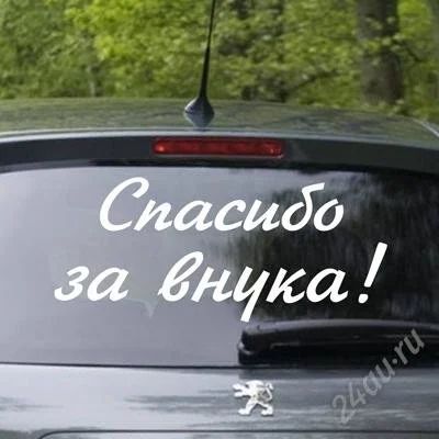 Лот: 2951861. Фото: 1. наклейка на авто(внук). Наклейки автомобильные