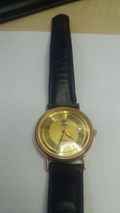 Лот: 11221613. Фото: 1. Часы мужские золотые. Драгоценные наручные часы
