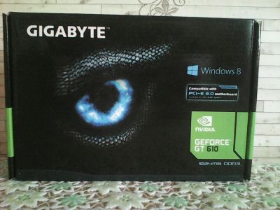 Лот: 6284446. Фото: 1. GigaByte GeForce GT 610 1024 мб... Видеокарты