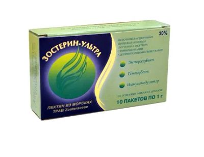 Лот: 23984458. Фото: 1. Зостерин-Ультра пор. 30% №10. Народная медицина, БАДы