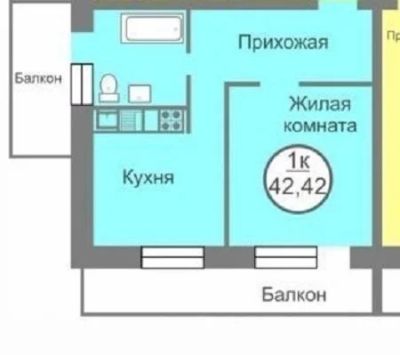 Лот: 11628123. Фото: 1. 1 комн. ул. Калинина, д. 175/8... Квартиры, студии