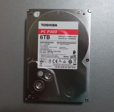 Лот: 17709313. Фото: 1. Toshiba P300 DT01ACA600 6TB. Жёсткие диски (HDD)