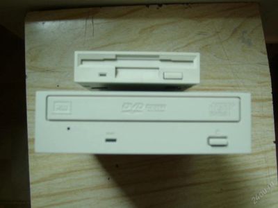 Лот: 75463. Фото: 1. dvd/rw привод пионер+флопик. Приводы CD, DVD, BR, FDD