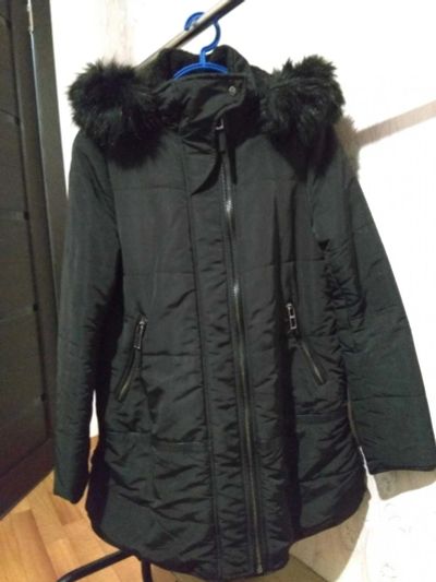 Лот: 16653230. Фото: 1. Куртка женская ZARA р.44-46 черная. Верхняя одежда