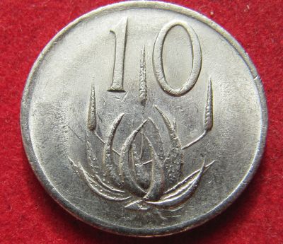 Лот: 18882928. Фото: 1. ЮАР 10 центов, 1983 г. Остальные страны