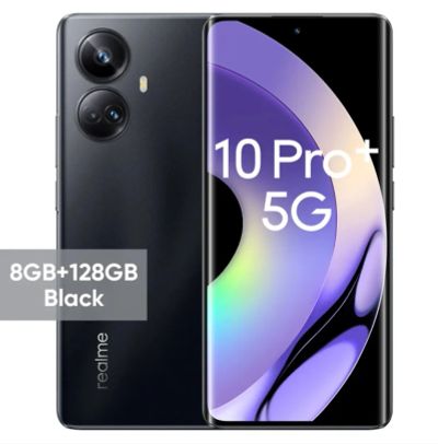 Лот: 19998193. Фото: 1. Realme 10 Pro+ 8/128 чёрные. Смартфоны