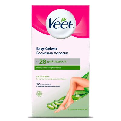 Лот: 23730640. Фото: 1. Veet Полоски восковые д/депил... Лекарства