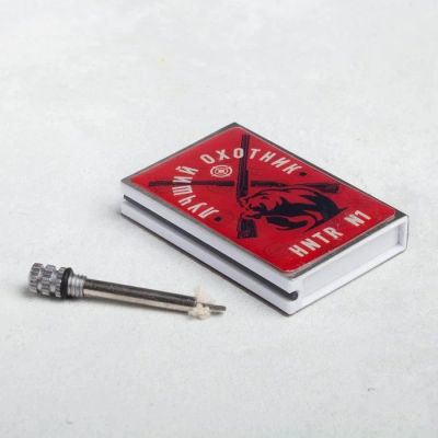 Лот: 17239445. Фото: 1. Вечное огниво, спичка 23 февраля... Зажигалки, спички, пепельницы