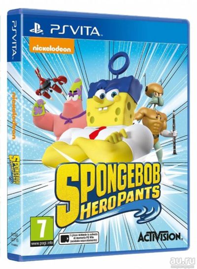 Лот: 8729672. Фото: 1. SpongeBob Heropants игра для PlayStation... Игры для консолей