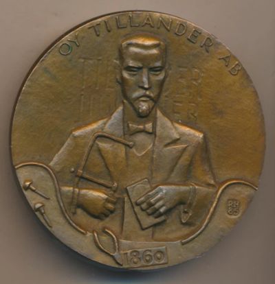 Лот: 11068867. Фото: 1. Финляндия 1985 Медаль 125 лет... Памятные медали