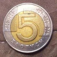 Лот: 2589215. Фото: 1. 5 злотых Польша 1994. Европа
