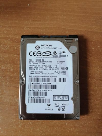 Лот: 17600162. Фото: 1. Жесткий диск Hitachi 80 GB. Жёсткие диски (HDD)
