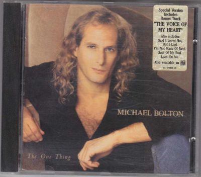 Лот: 5888695. Фото: 1. Michael Bolton =The One Thing... Аудиозаписи